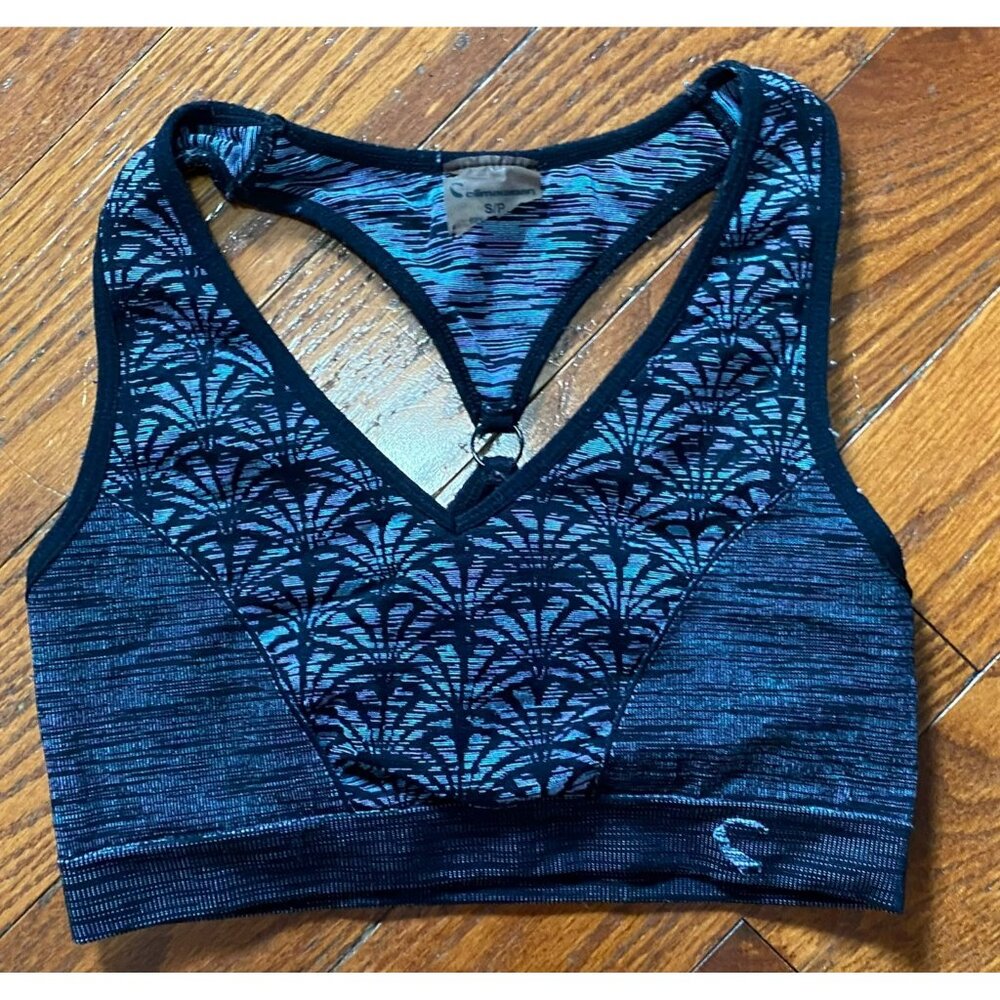Climawear Women's Sports Bra Black/Purple Racerback